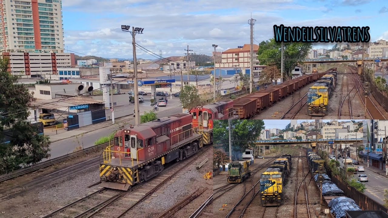 Manobras da CSN no pátio de FVR... mais passagem do carga geral KPE da MRS.