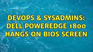 DevOps & SysAdmins: Dell Poweredge 1800 hangs on bios screen (2 Solutions!!)