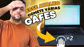 NOTEBOOK com SISTEMA WINDOWS 11 Fica Abrindo Telas Ao Tocar 4 DEDOS NO TOUCHPAD (Como Resolver)