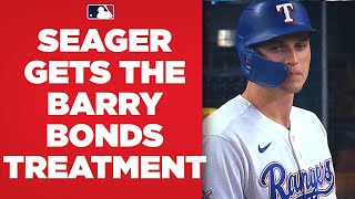 Angels intentionally walk Corey Seager with the BASES LOADED!