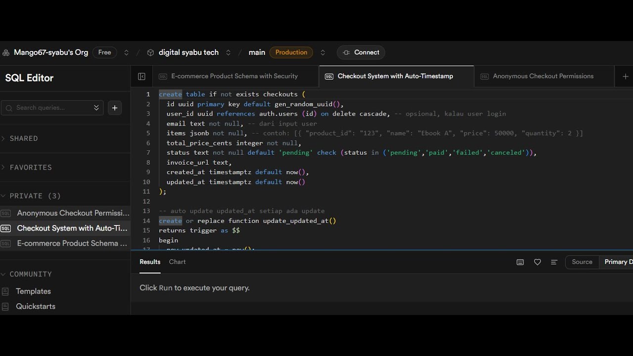 Part 2 - Membuat Database di supabase - YouTube