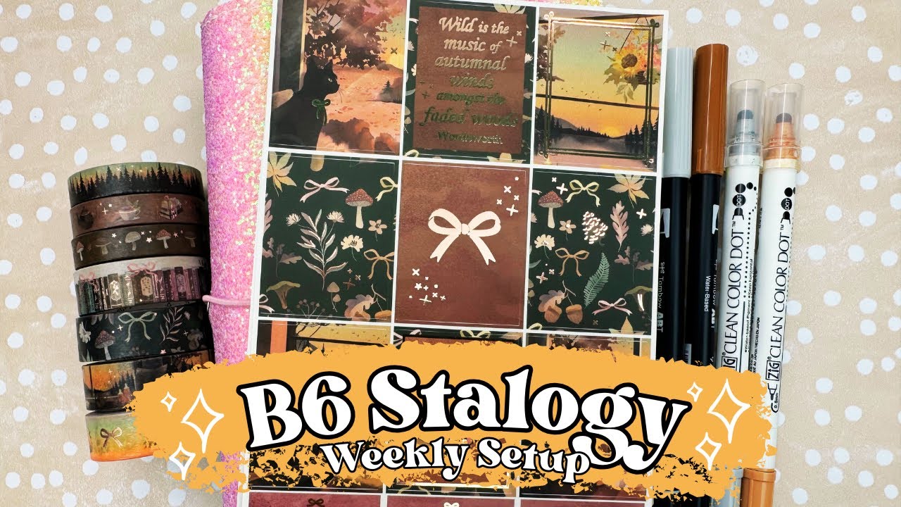 B6 Stalogy Notebook Planner Plan with Me - New Weekly & Daily Layout ...