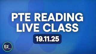 PTE Reading - FREE E2 PTE Live Class!