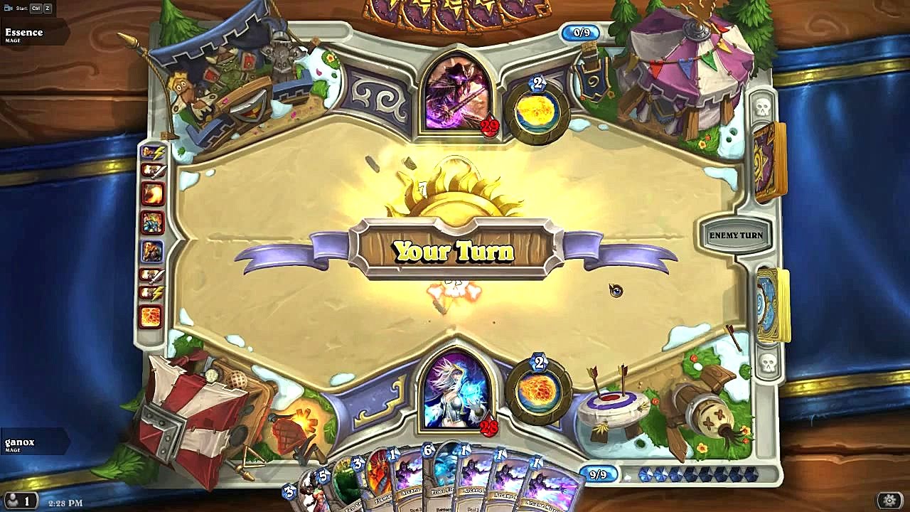 Hearthstone : Mega Flamewaker Combo in Arena