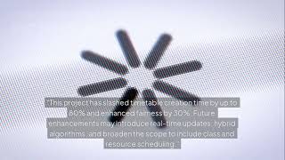 GDIID 2025 | ID 5051Title: EXAMINATION INVIGILATION TIMETABLE USING GENETIC ALGORITHM Profile