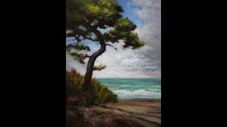 Seaside Tree 6x8 - Painting Demonstration!