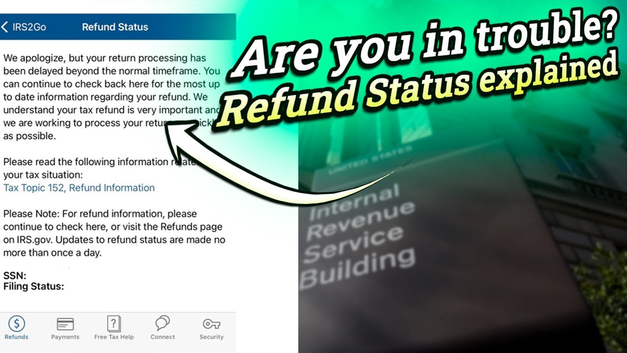 IRS Refund Status Says Return Processing Has Been Delayed Beyond The 