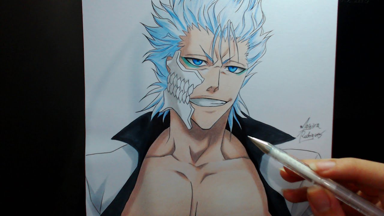 Speed Drawing - Grimmjow Jaegerjaquez (Bleach) - YouTube.