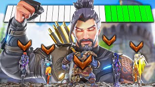 Can 1 Top 500 Hanzo defeat 5 Bronze Players?! (Overwatch 2)