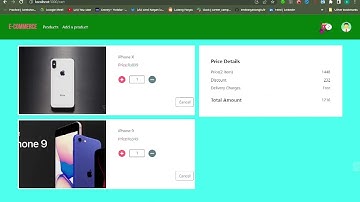 Ecommerce app | coding ninjas | skill test - 3 | react