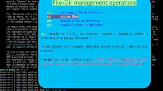 Linux basics in command line, How to use (Part III 1 of 2)(t00)