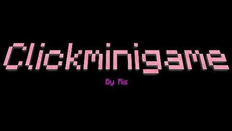 Click Minigame Skript |✨| Minecraft 1.14+