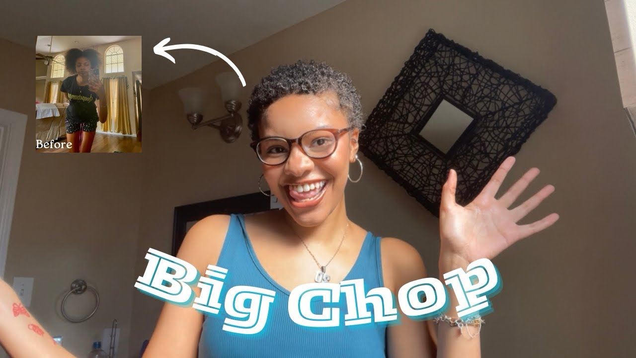 FIRST youtube video + BIG chop 2024! | *cutting off my relaxer*