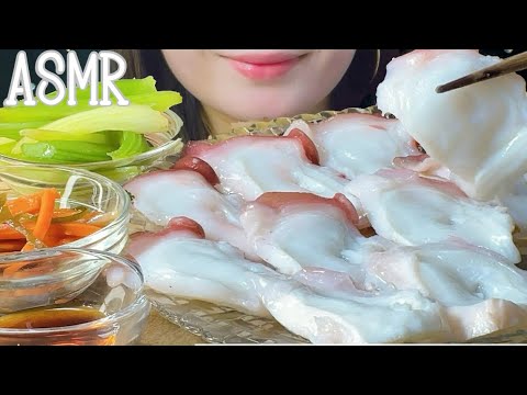 【咀嚼音】お刺身たこ🐙/octopus/SASHIMI【ASMR/EATING SOUNDS/Mukbang/モッパン/먹방】