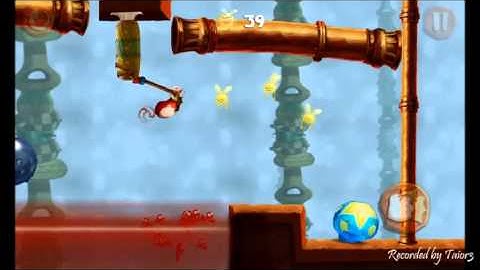 Rayman Fiesta Run Level 13 Invaded Unstable Tool Walkthrough PERFECT 100%