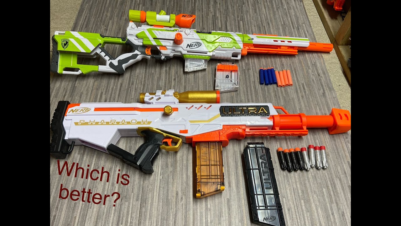 Which is better? Nerf Ultra Pharaoh or Nerf Modulus Long-Strike