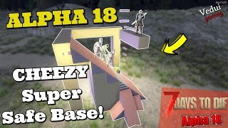 7 Days to Die  Base Build | Super safe CHEESY Horde Base!  @Vedui42 ️