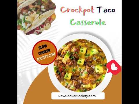 Slow Cooker Taco Casserole | Slow Cooker Taco Bake