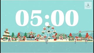 5 Minute Countdown Timer | Winter Town | Christmas Music