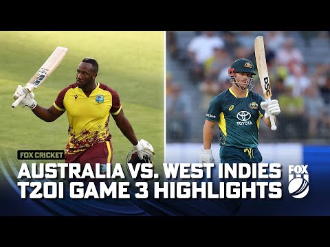 Australia vs. West Indies - T20I Series: Game 3 - Full Match Highlights I 13/02/24 I Fox Cricket