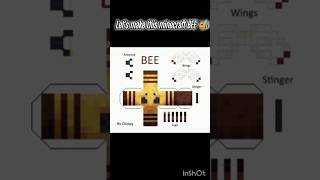 Making a Minecraft Bee out of PAPER ✂️✨ #MinecraftDIY #art #craft #diy #viral #shorts @minecraft