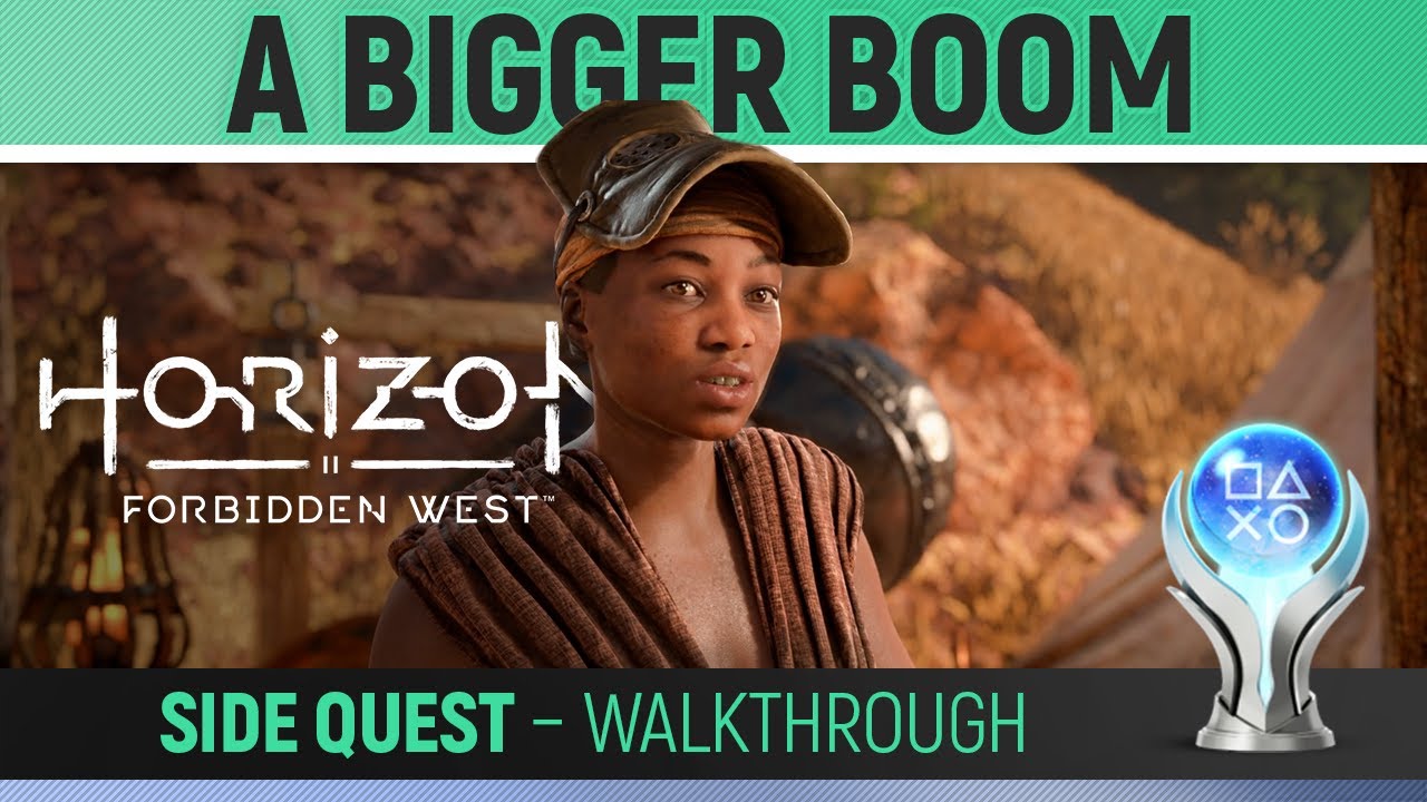 Horizon Forbidden West - Side Quest: A Bigger Boom 🏆 Walkthrough Guide