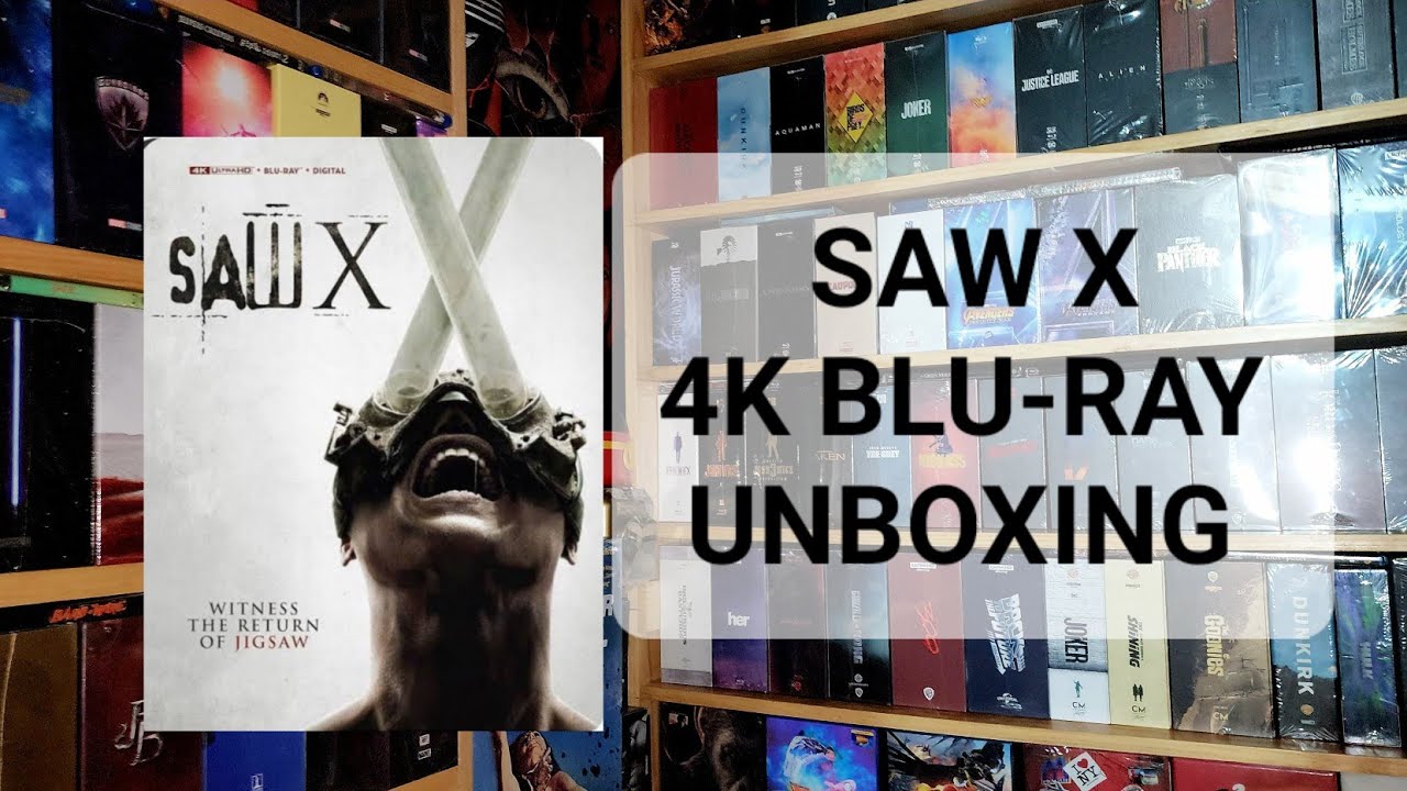 SAW X 4K ULTRA HD BLU-RAY UNBOXING + MENU 