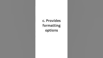 105. What is the function of the Quick Access Toolbar?