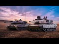 Battle of Tanks: Abrams Tank and Leopard 2 Tank Collide! Who Will Win?