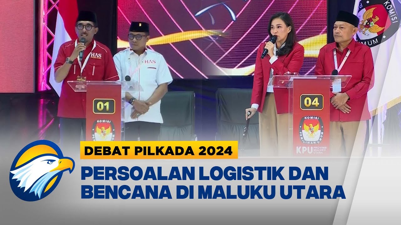 Husain-Asrul dan Sherly-Sarbin Debat Soal Logistik dan Mitigasi Bencana di Maluku Utara