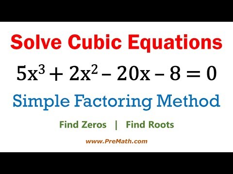 Solve Cubic Equations