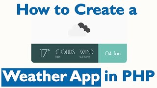 How to create a Weather App in PHP screenshot 5