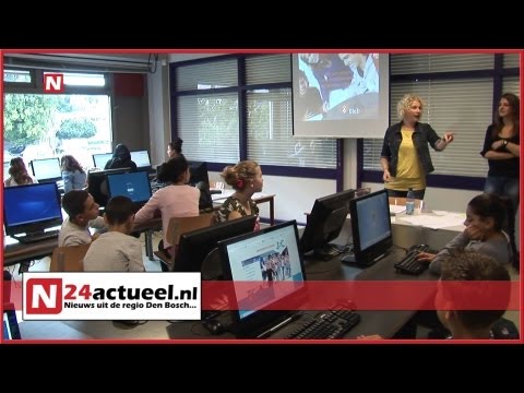 N24actueel - Leerlingen Jeroen Bosch College krijgen instructieles Biebsearch