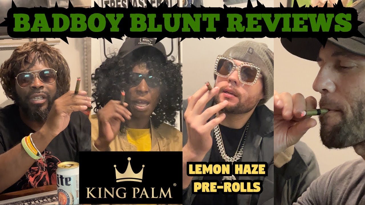 King Palm-Lemon Haze Pre-Roll Blunt Review! Ft. Experts Rovaughn, Mike, Train Man, and Anonymous