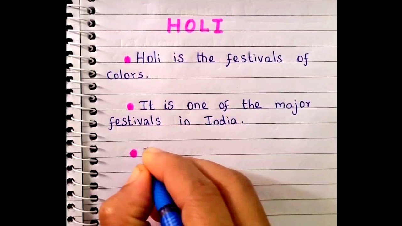 essay on holi