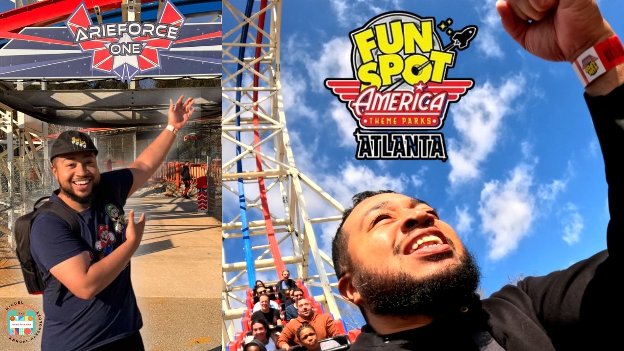 Fun Spot Atlanta Madness! FIRST VLOG OF THEME PARK SEASON! Riding ArieForce One with POV + More!