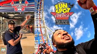 Fun Spot Atlanta Madness! FIRST VLOG OF THEME PARK SEASON! Riding ArieForce One with POV + More!
