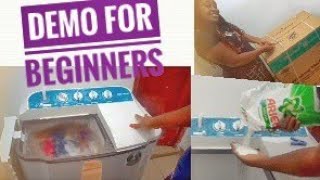 How to setup and use washing machine for beginner || Wash with me || Semi automatic Hisense 7.2kkg