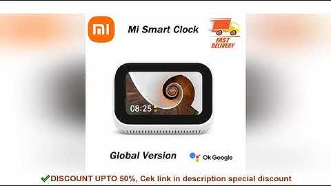 Global Version Xiaomi Mi Smart Clock AI Touch Screen Display Speaker Bluetooth 5.0 Alarm Clock WiFi