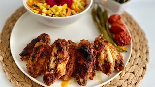 BBQ TASTE AT HOME 🔥 Baked Chicken Wings Recipe