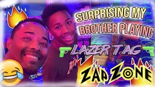 SURPRISING MY BROTHER WITH A TRIP TO LAZER TAG!!! ZAP ZONE