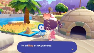 Becoming Great Friends With Piplup! | Pokemon Pokopia 