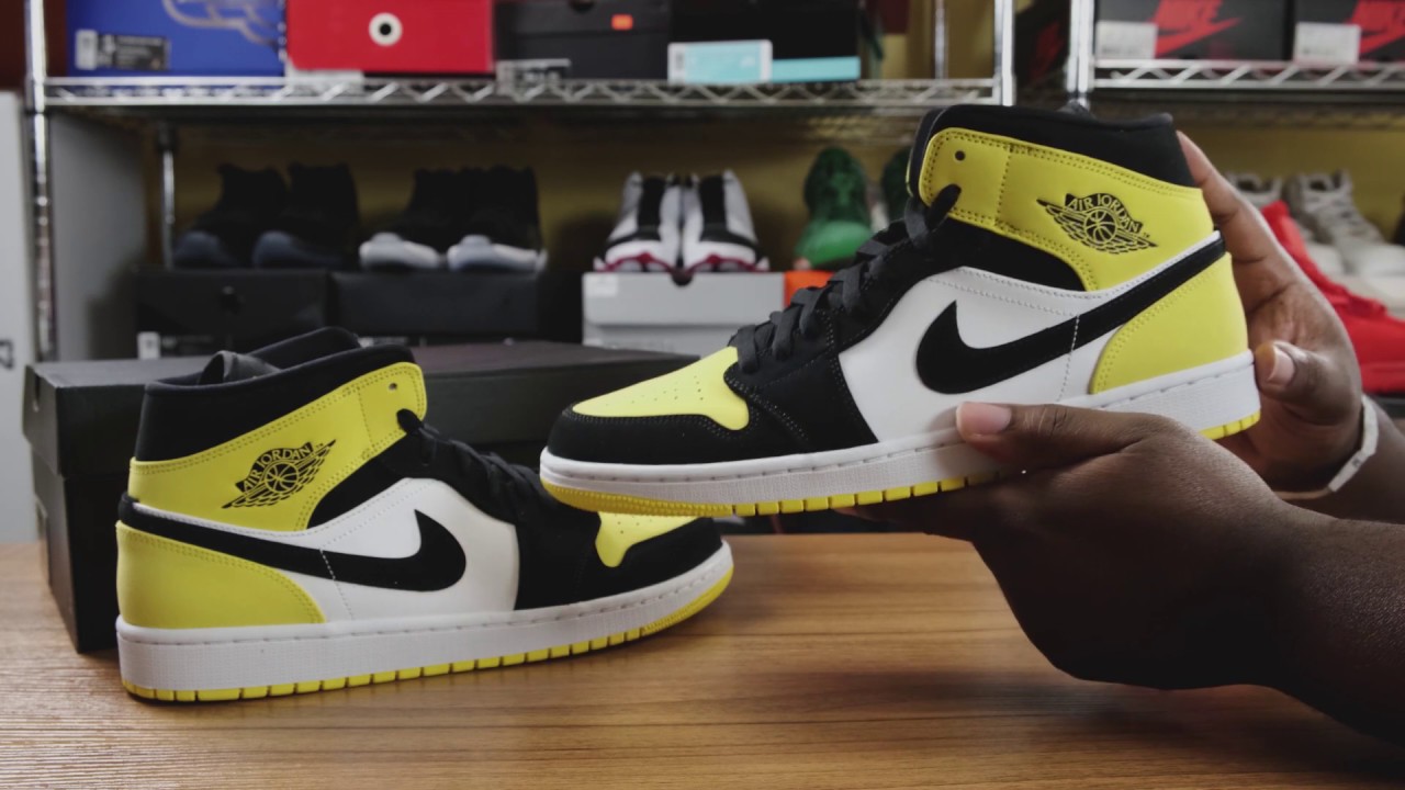 jordan retro 1 mid yellow