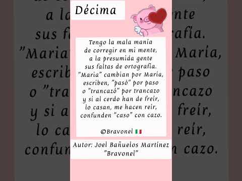 #ortografía #décimas #Bravonel