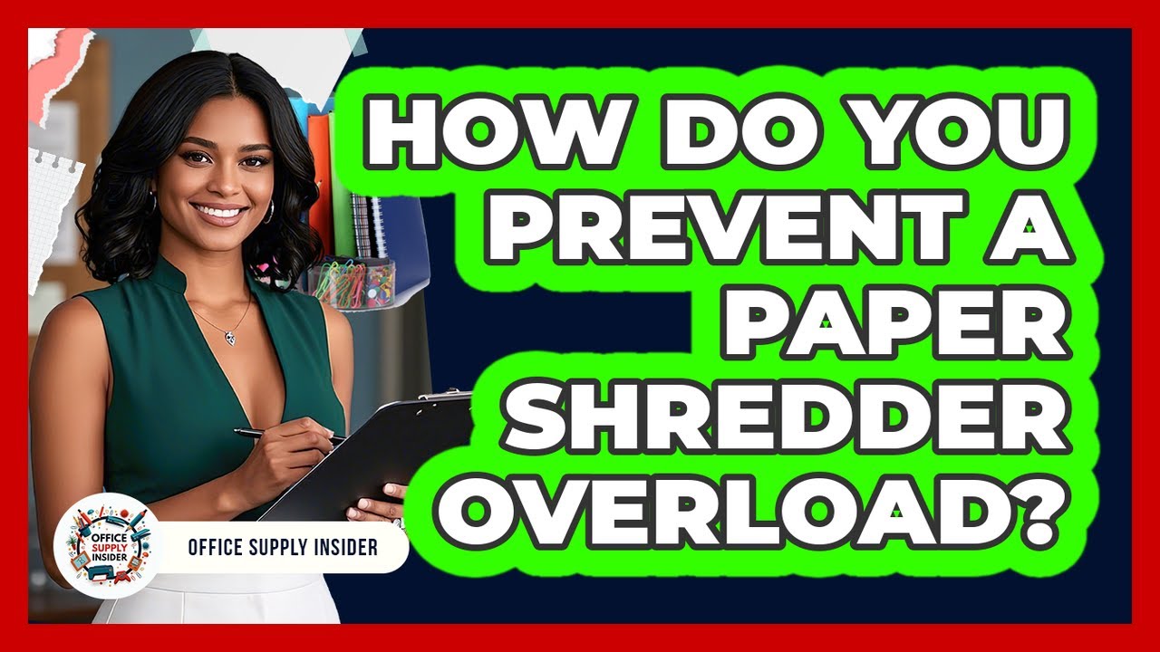 How Do You Prevent A Paper Shredder Overload? - YouTube