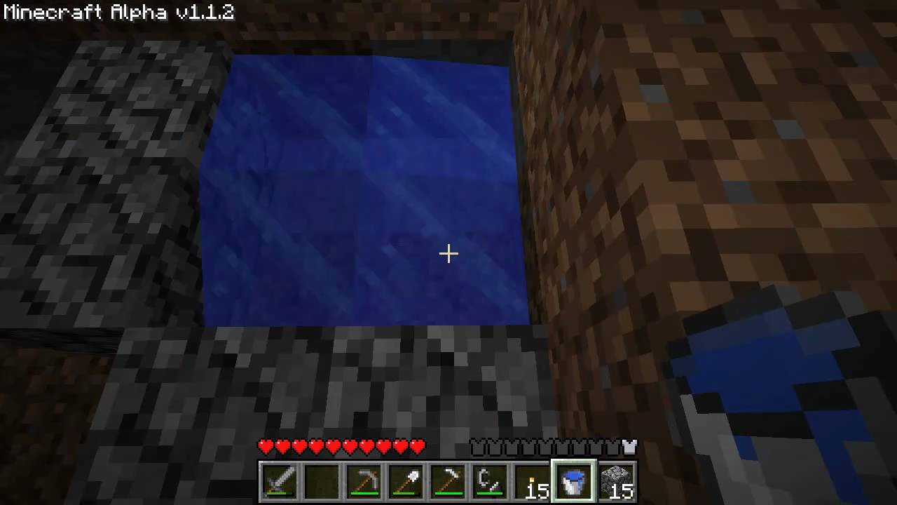 Minecraft How to Make a Bucket and Infinite Water Source