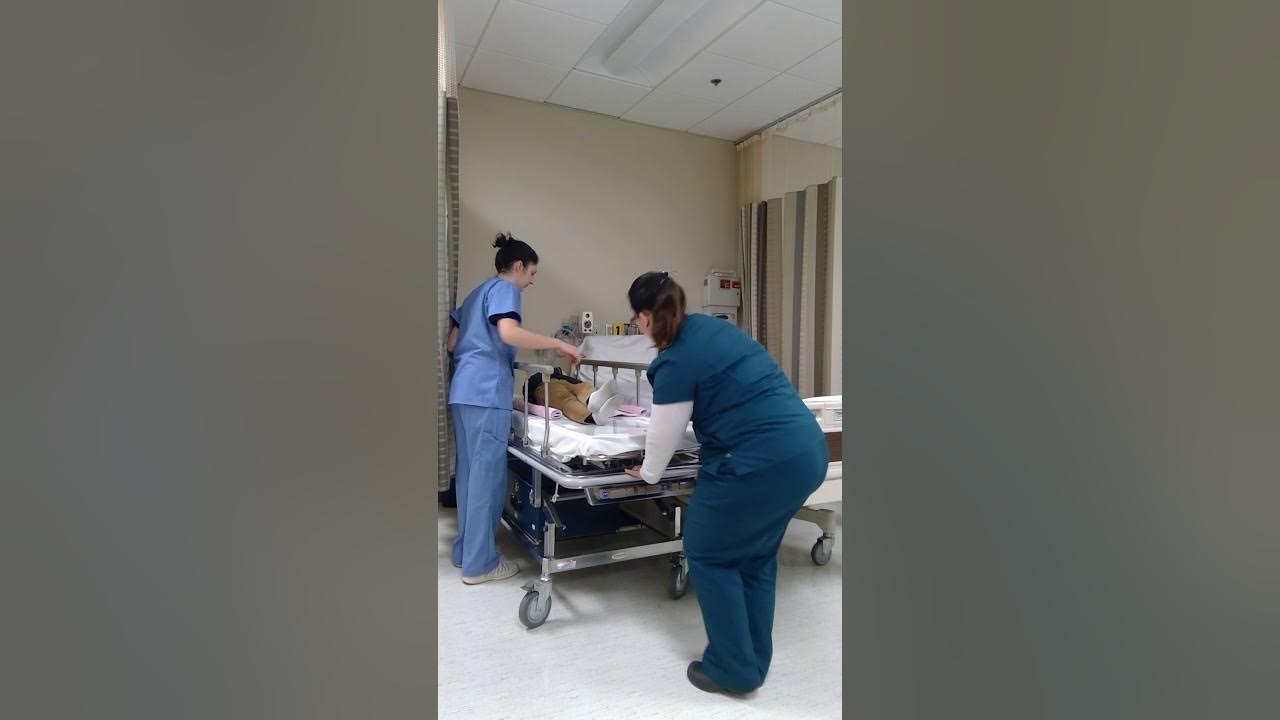 Transferring from bed to stretcher Group 3 YouTube