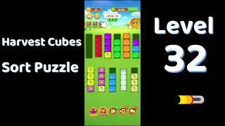 Harvest Cubes Sort Puzzle Level 32 Walkthrough 🌽🧠 | Relaxing Sort Game | Go Answer screenshot 4