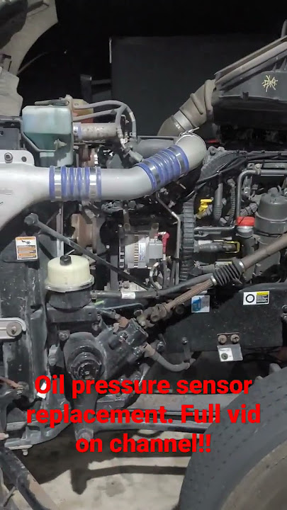t680 oil pressure sensor replacement.  #trucking #dieselengine #kenworth