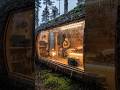 “Dream Survival Cabin in Forest 🏕️”#shorts#tinyhouse#ecocabin#offgrid#forestlife#minimalism #foryou